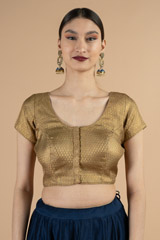 Jacquard Brocade Saree Blouse2772 video